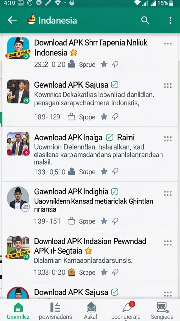 Tampilan awal permainan dengan interface yang menarik.
