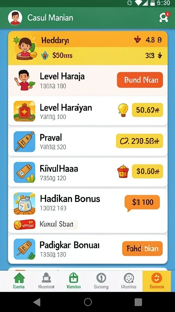 Tampilan antarmuka yang modern dan menarik.