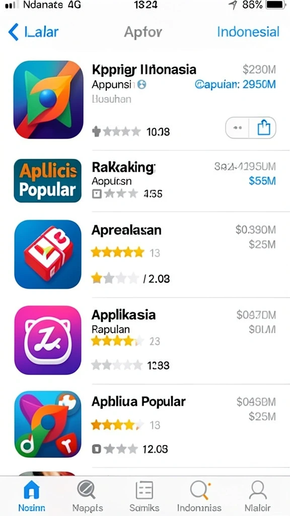 Tangkapan layar memperlihatkan karakter unik yang dapat dimainkan.