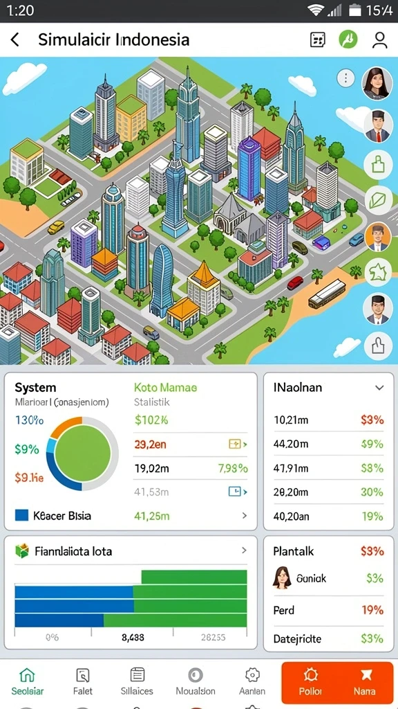 Screenshot menunjukkan grafik permainan yang memukau.