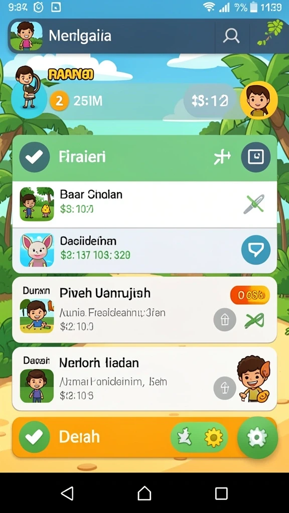 Hadiah menarik menanti di setiap level.