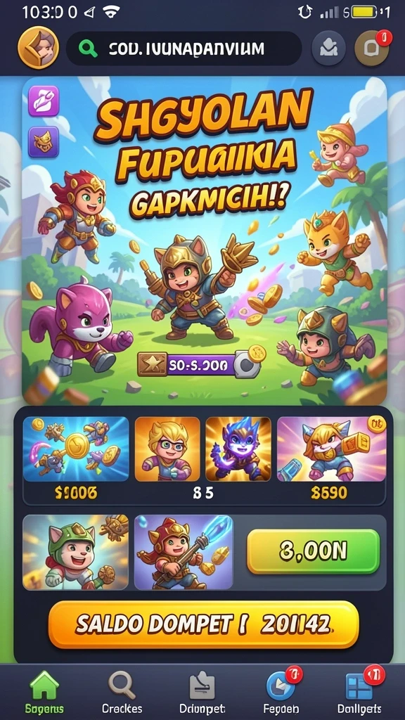 Gambaran antarmuka utama IDRKING yang menarik.