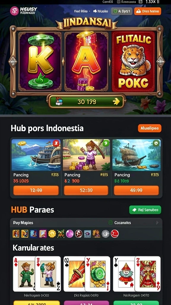 Antarmuka permainan yang menarik dan mudah dinavigasi.