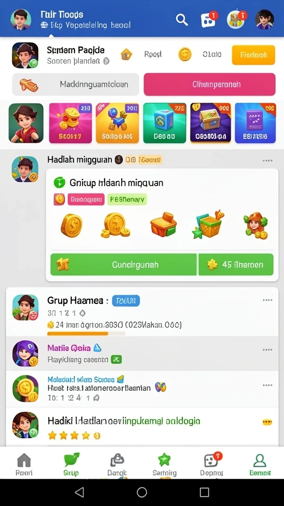 Gameplay yang seru dengan banyak pilihan permainan.
