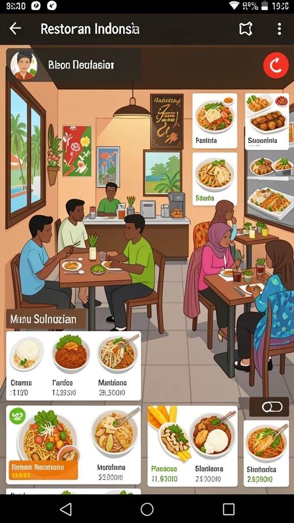 Tampilan antarmuka pengguna yang menarik dan modern.