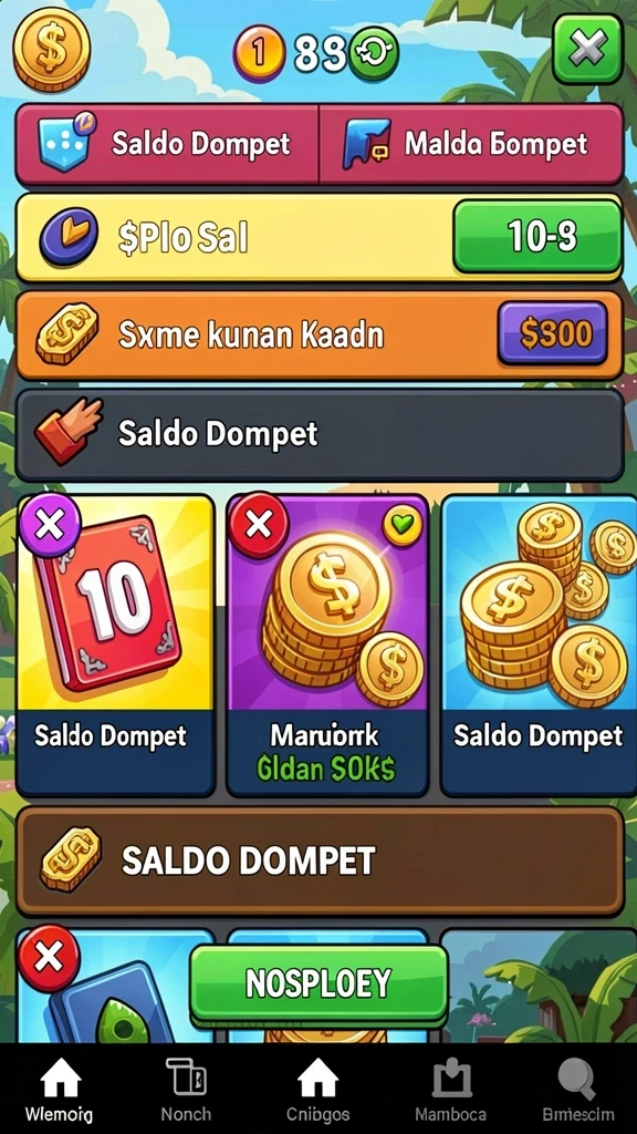 Tangkapan layar dari level seru di KOITOTO.