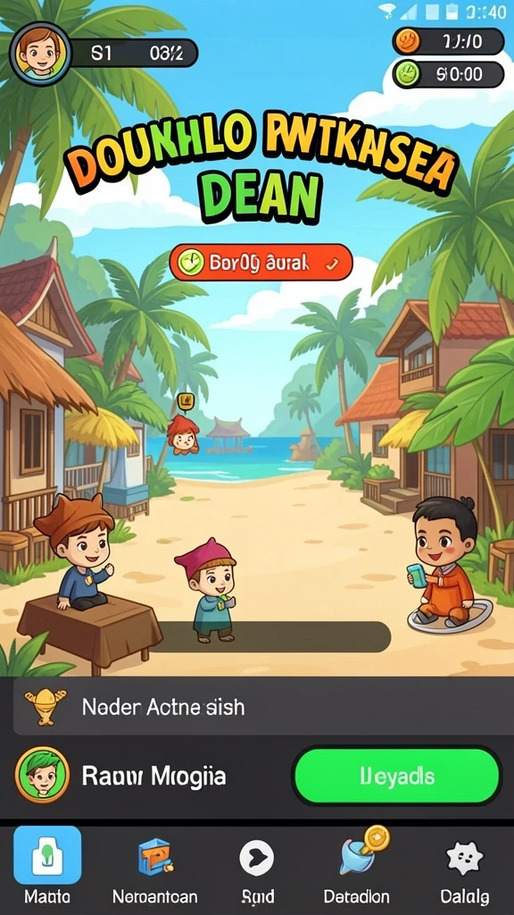 Tampilan awal permainan KOMBO88 yang menarik dan penuh warna.
