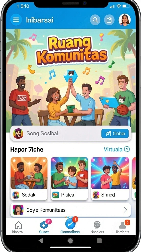 Tampilan antarmuka yang menarik dan user-friendly.