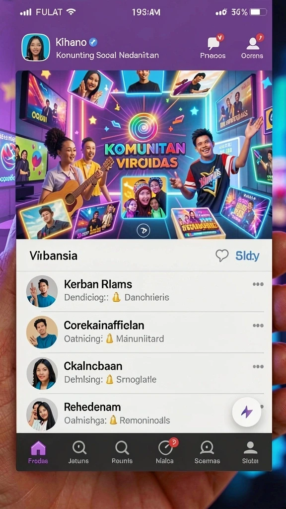 Fitur interaksi komunitas yang menyenangkan.