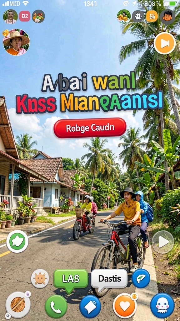 Screenshot menunjukkan tampilan menu permainan yang menarik.