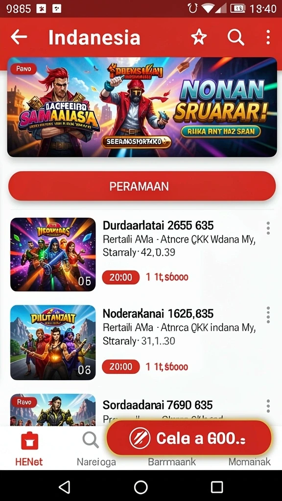 Mode permainan kompetitif yang seru.