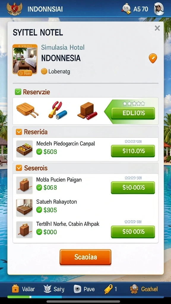 Berbagai level dengan tantangan berbeda setiap harinya.