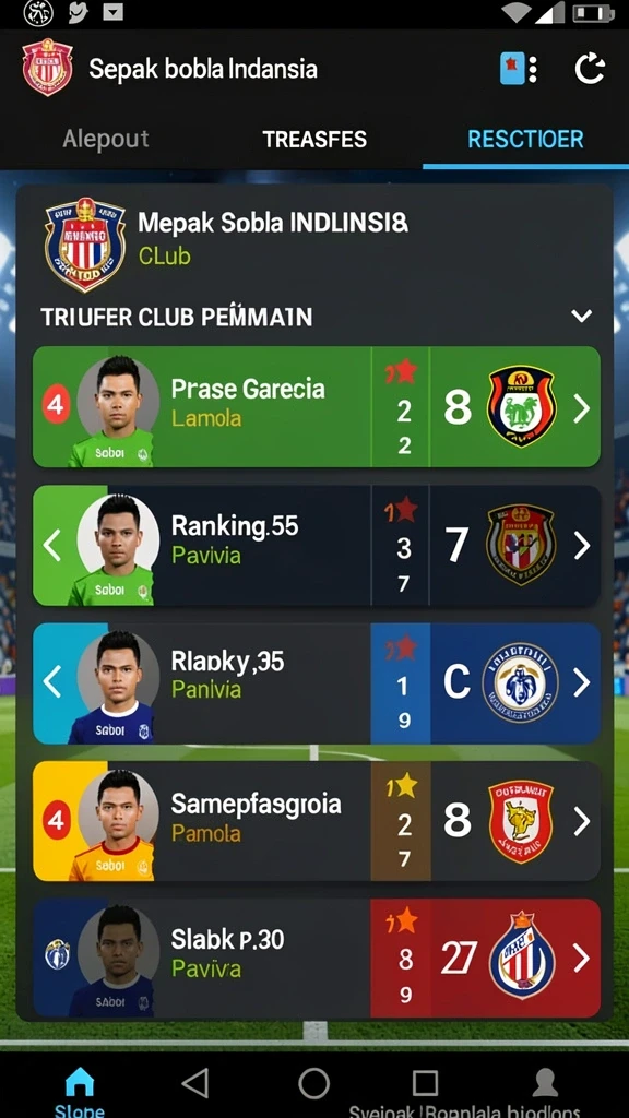 Tampilan karakter yang beragam dan menarik.