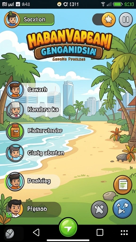Berbagai karakter unik yang bisa dipilih.