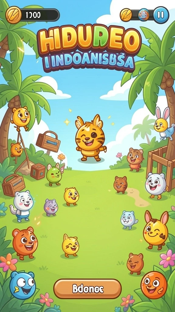 Screenshot momen seru saat bermain di level baru.