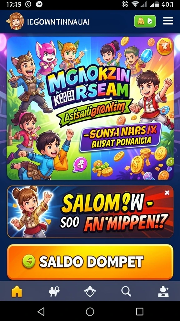 Tampilan utama WAJAN4D yang menarik dan mudah digunakan.